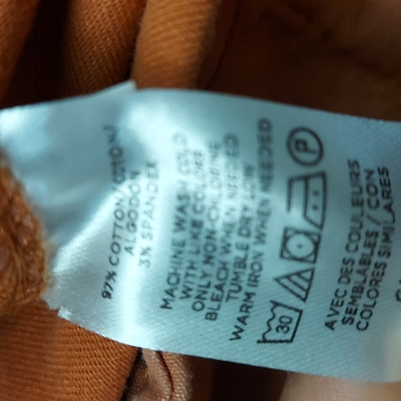 LOFT Frayed Girlfriend Chinos Soft Sienna Pants - Picture 13 of 13